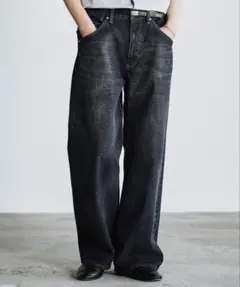 【WYM】LASER FADE STANDARD STRAIGHT DENIM