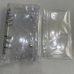 シール帳 クリアバインダー リフィルセット 星柄 A6サイズ