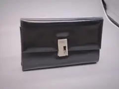 GUCCI ブラックレザー 三つ折り財布のサムネイル