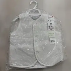 ユニクロ　ホワイト フリース ベビーベスト 80