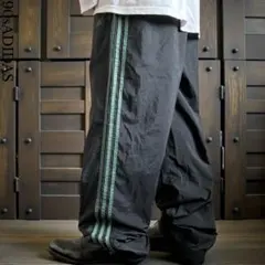 極太 90s old adidas バギーナイロントラックパンツ ヴィンテージ