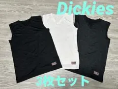 【3枚セット】Dickies Ｖネック アンダーシャツ 黒150 白140