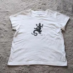 agnès b. アニエスベー トカゲ プリント Tシャツ Lサイズ