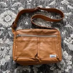 PORTER フリースタイル レザー ショルダーバッグ 吉田カバン キャメル