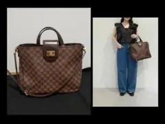 【美品】LOUIS VUITTON ダミエ カバ ローズベリー 2wayのサムネイル