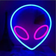 宇宙人 ネオンサイン ネオンライト LED 照明 ライト USB エイリアン