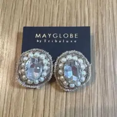 MAYGLOBE by Tribaluxeパールビジュー イヤリング