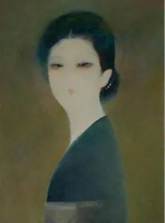 油絵 菅家令子 絵 絵画 インテリア 額付(黒) F4-070312 人物 女性