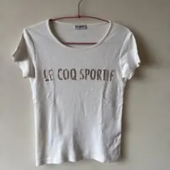 le coq sportif 半袖Tシャツ ホワイト、シミあり、写真5枚目
