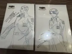 進撃の巨人 リヴァイ 原画展 ポストカード WITSTUDIO ラミネート