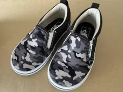 Vans 迷彩柄 スリッポン　キッズ