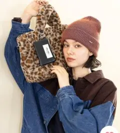 美品☆nicoand… オリジナルポーチ付きキルトトートバッグM
