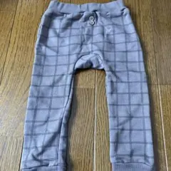 グレー チェック柄 パンツ 90サイズ