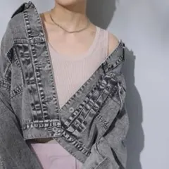 Arpege story オーバースリーブGジャン ブラック 1(S)