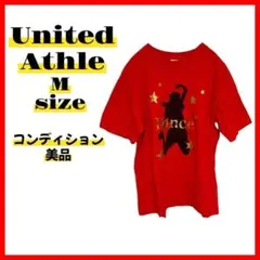 【United Athle】レディース Mサイズ レッド 半袖Tシャツ プリントのサムネイル