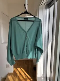 GREEN LABEL RELAXING ミントグリーン カーディガン