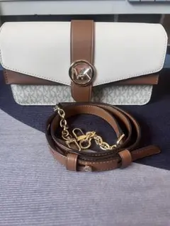 Michael Kors ショルダーバッグ ホワイト/ブラウン