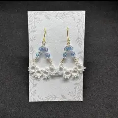 タティングレースのピアス＊イヤリング