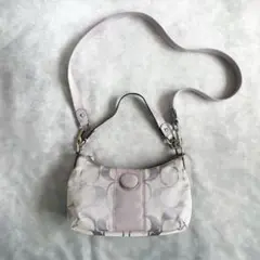y2k coach 2way shoulder bag signature