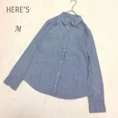 ヒアーズ アベニュー 長袖シャツ デニムシャツ M デニム 薄手のサムネイル