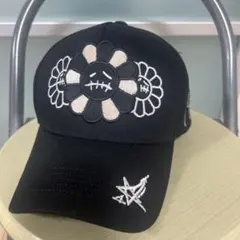 刺繍入り ベースボールキャップ ブラック