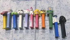 PEZ ディスペンサー 9本セット（+おまけ2個） スターウォーズ他のサムネイル