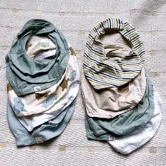 未使用あり　ベビー スタイ よだれかけ 8枚セット まとめ売り　4枚未使用