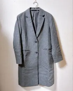 ユニクロ ウールカシミヤチェスターコート グレー