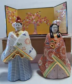 新品 銀座和光 ひな人形 隠れ道陶房 佐々木道子 WAKO 有田焼 春陽雛