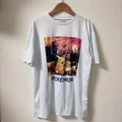 pokemon ポケモン 花火デザイン Tシャツ　フリーサイズ