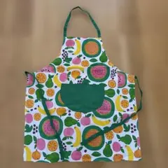 【未使用品】フルーツ柄エプロン