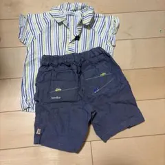 familiar 半袖シャツとハーフパンツセット 80cm