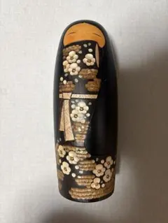 青*湖様 【創作こけし】 福島ひろえ 伝統工芸 近代こけし 高さ：約
