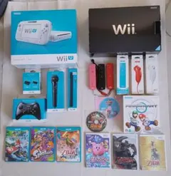 Wii本体 Wii U本体セット 各アクセサリー　各ゲームソフト全てまとめ売り！