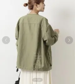 ブルゾン ノーカラージャケット