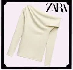 ZARA ソフトインターロックアシンメトリートップス S ブラック 2026年最新】ZARAアシンメトリーの人気アイテム - メルカリ