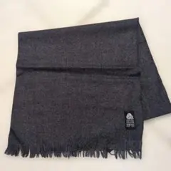 ウール100% グレー マフラー 日本製