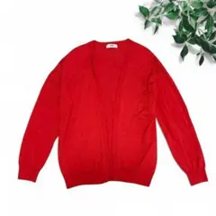 ロデオクラウンズ　長袖カーディガン　ニット　羽織り　ゆったり　派手色