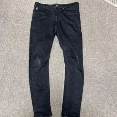 G-STAR RAW ブラックストレッチデニムD-STAQスリムテーパード