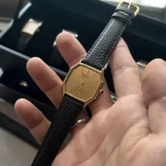 ヴィンテージ SEIKO tank 7431 黒×金 オクタゴン 稼働品 - メルカリ
