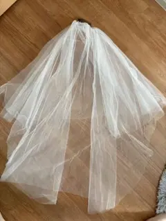 ウェディング 2段ベール ショートベール 結婚式