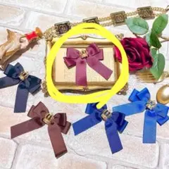 アマベル Amavel クラウンチャーム付りリボンクリップのサムネイル