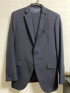 THE SUIT COMPANY ストライプ ビジネススーツ ネイビー