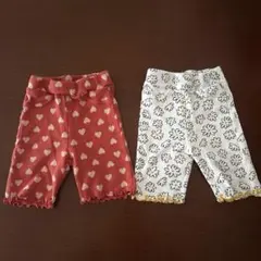 バースデイ　メロウハーフレギンス2枚組　110cm