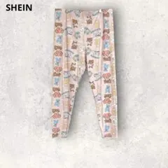 シーイン　パジャマパンツ　ウエストゴム　2XL 部屋着　くま柄　ピンク　大きめ