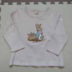 petit main ピーターラビット刺繍 長袖カットソー 100cm