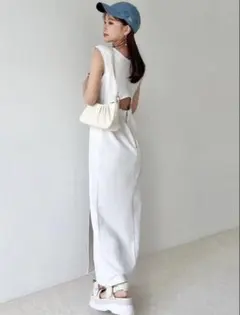 RESEXXY バックオープンスリットワンピース