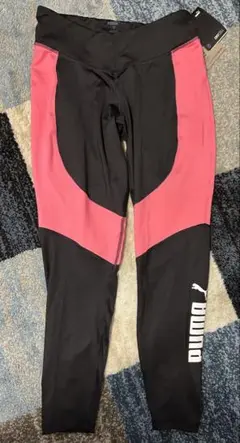 PUMA タイツ XL 黒/ピンク　新品未使用タグ付き