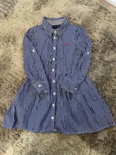 【美品】ラルフローレン　シャツワンピース　110