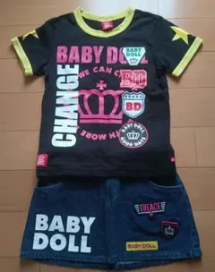 BABYDOLL Tシャツ スカート　上下セット　120のサムネイル